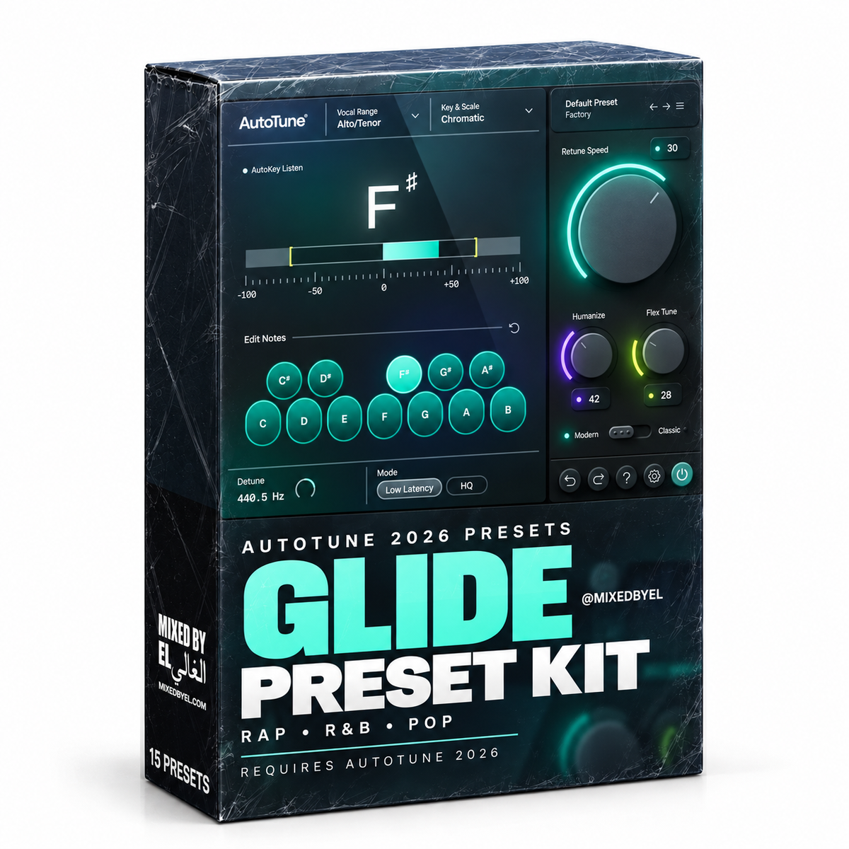 Glide by MixedByEl — 15 AutoTune 2026 vocal presets.